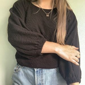 black anthropologie top!